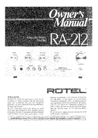 Rotel-RA-212 - Owners manual 